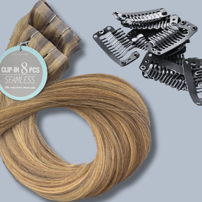 Seamless Clip-In Extensions 8Pcs (Silky Straight) - Image 3