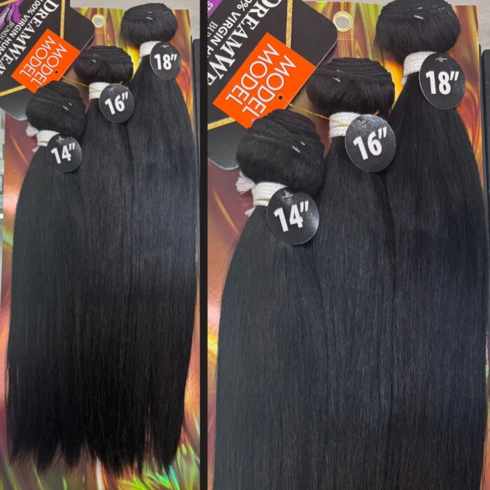 DREAM WEAVER VIRGIN HUMAN HAIR BUNDLES - STRAIGHT 14''/16''/18''